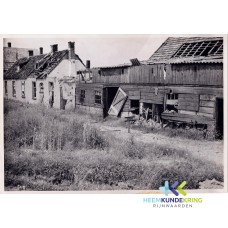 Pannerden 1945 beschadigde arbeiderswoningen W.Hubbers- H.Schreven- J.W.Groenen-B.Hondijk